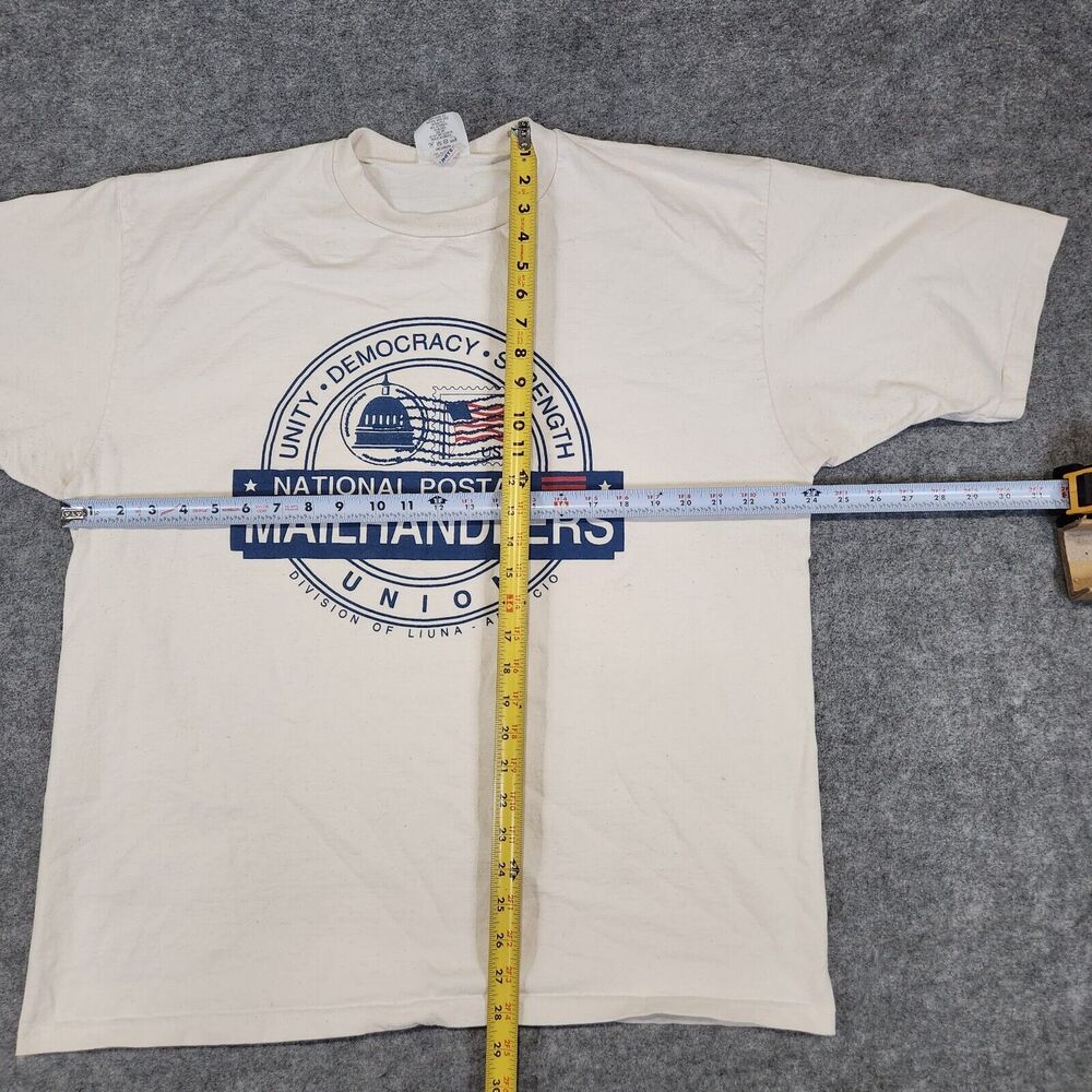 VTG NPMHU National Postal Mailhandlers Union Mens XL‎ USA Single Stitch T Shirt - Picture 8 of 12